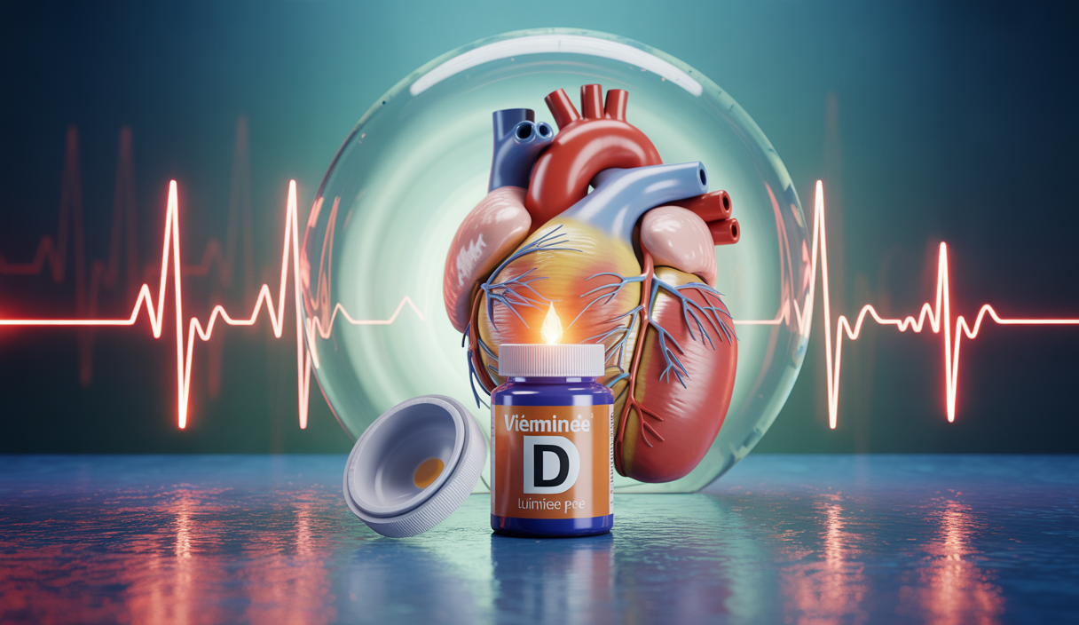 Illustration de la vitamine D et ses effets sur la santé cardiovasculaire