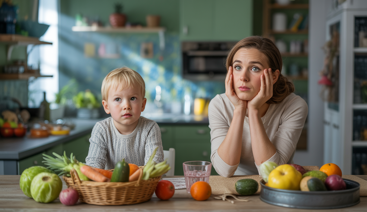 Illustration sur la perception erronée des parents concernant l'alimentation de leurs enfants