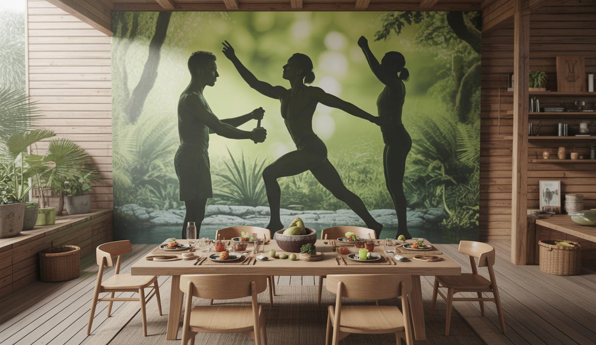 Image mettant en avant la nutrition holistique et le calisthenics