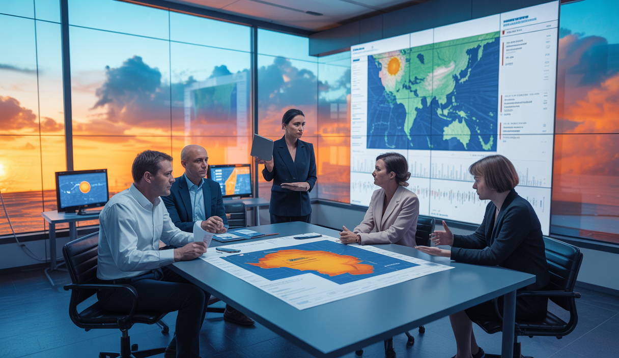 Illustration de la coordination nationale française pour la protection de la santé publique face aux vagues de chaleur